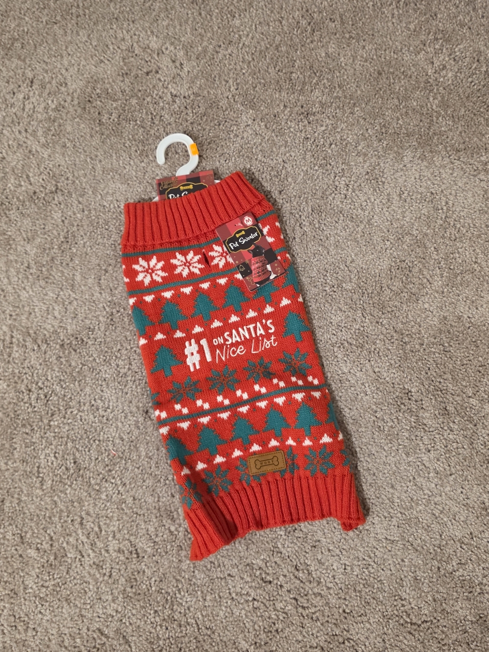 Pet Sweater - #1 on Santa's Nice List